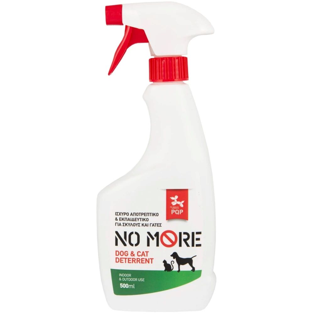 Pqp No More Αποτρεπτικο Και Εκπαιδευτικο Spay Για Σκυλους Και Γατες 500Ml