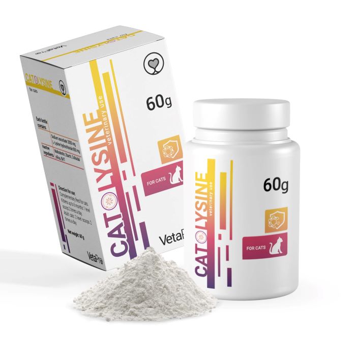 Veta Pro Cat Lysine Συμπληρωμα Υποστηριξης Ανοσοποιητικου Και Αναπνευστικου Γατας 60Gr