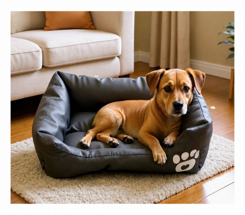 Denikpets Αδιαβροχο Κρεβατι Σκυλου Μαυρο Xxlarge 95X72X15Cm