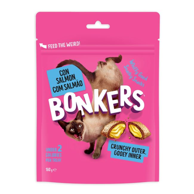 Bonkers Cat Treats Dry Salmon Supreme 180Gr