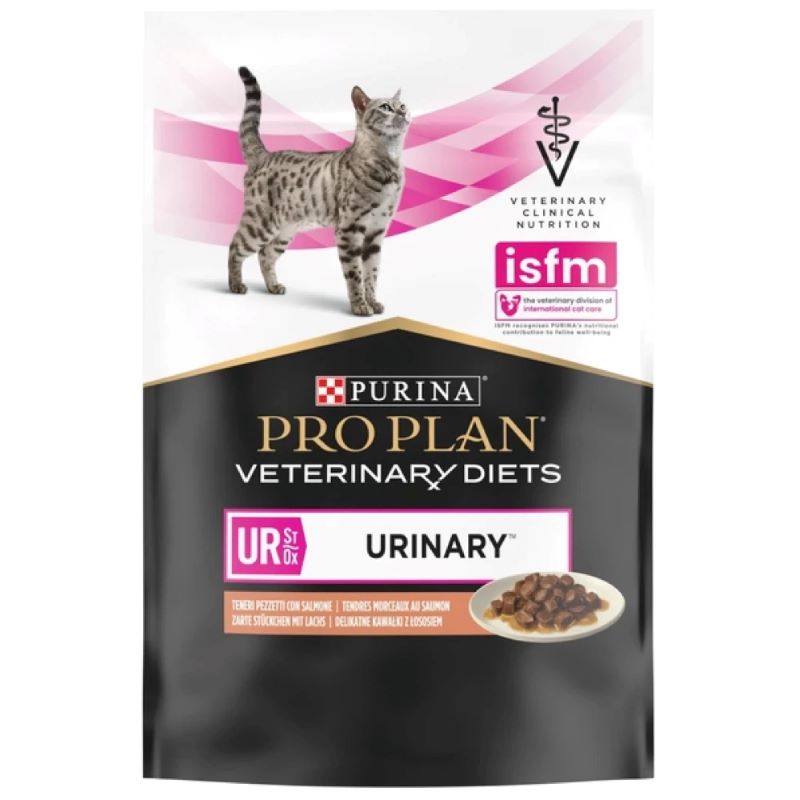 Purina Pro Plan Veterinary Diet Ur Urinary Adult Cat Salmon In Sauce Pouch 85Gr