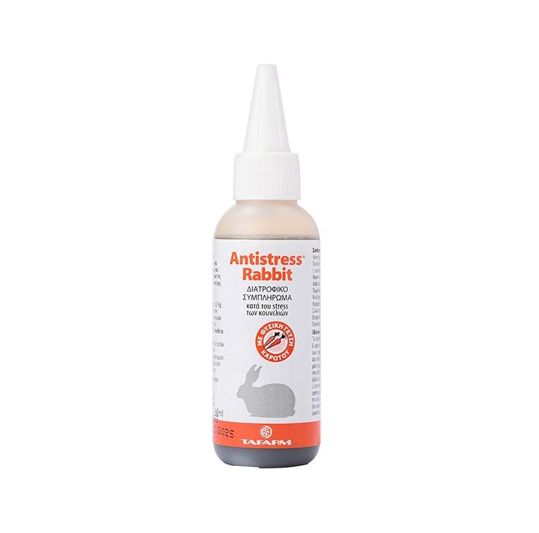 Tafarm Antistress Rabbit Διατροφικο Συμπληρωμα Κατα Του Stress Για Κουνελια 60Ml