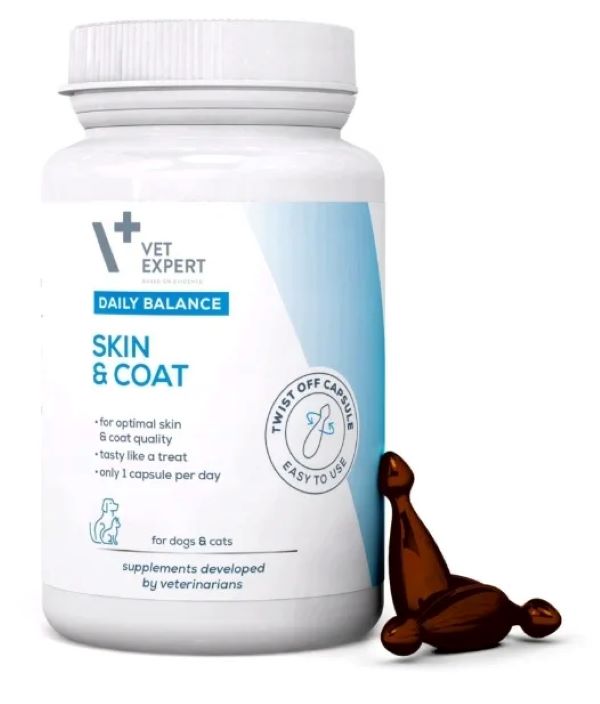 Vet Expert Skin And Coat Συμπληρωμα Διατροφης Σκυλου Και Γατας 50Caps
